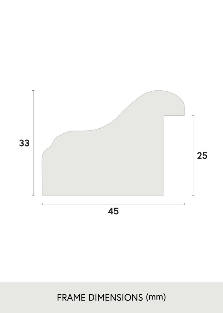Rahmen Aberystwyth Acrylglas Gold 42x59.4 cm (A2)
