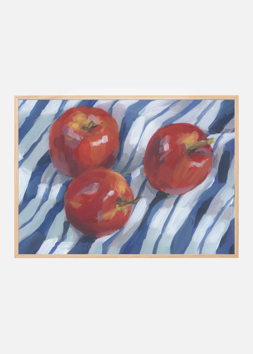 Product Image for Three Red Apples Poster (21x29.7 cm (A4))