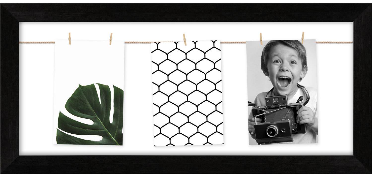 Product Image for Fotogalleri Collagerahmen Schwarz 20x50 cm