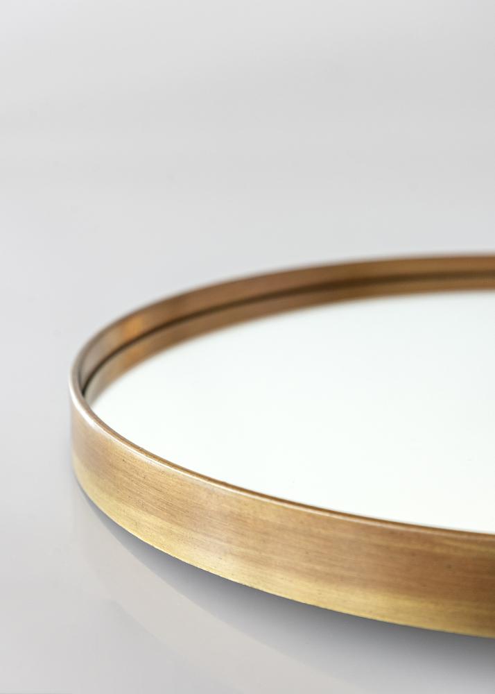 Spiegel House Doctor Reflektion Antik Messing 30 cm Ø