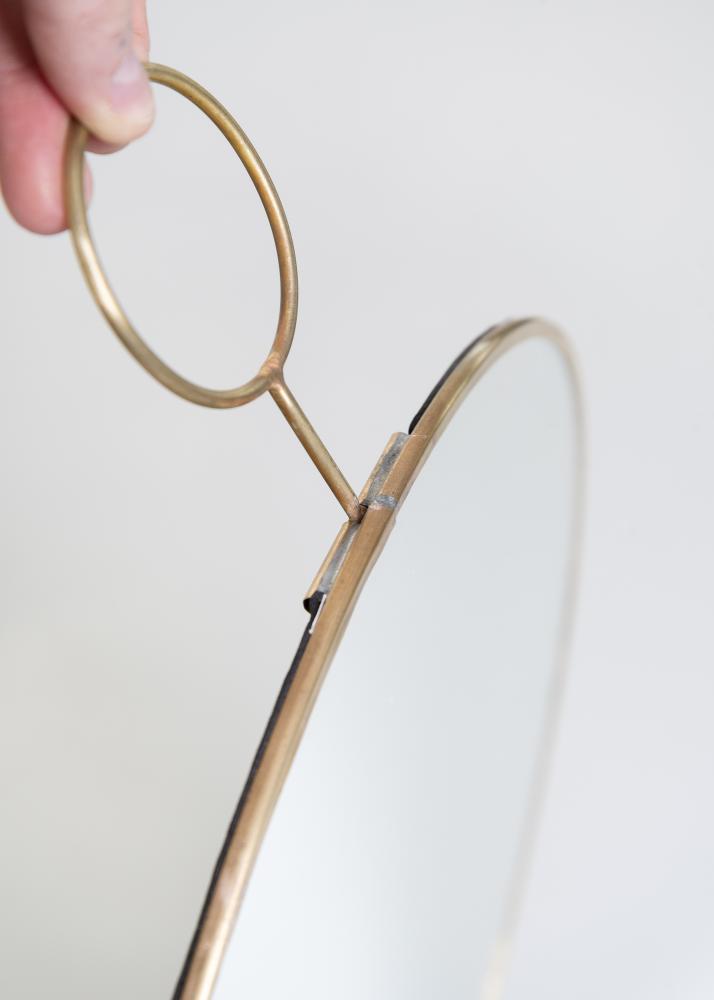 Spiegel House Doctor The Loop Messing 38 cm Ø