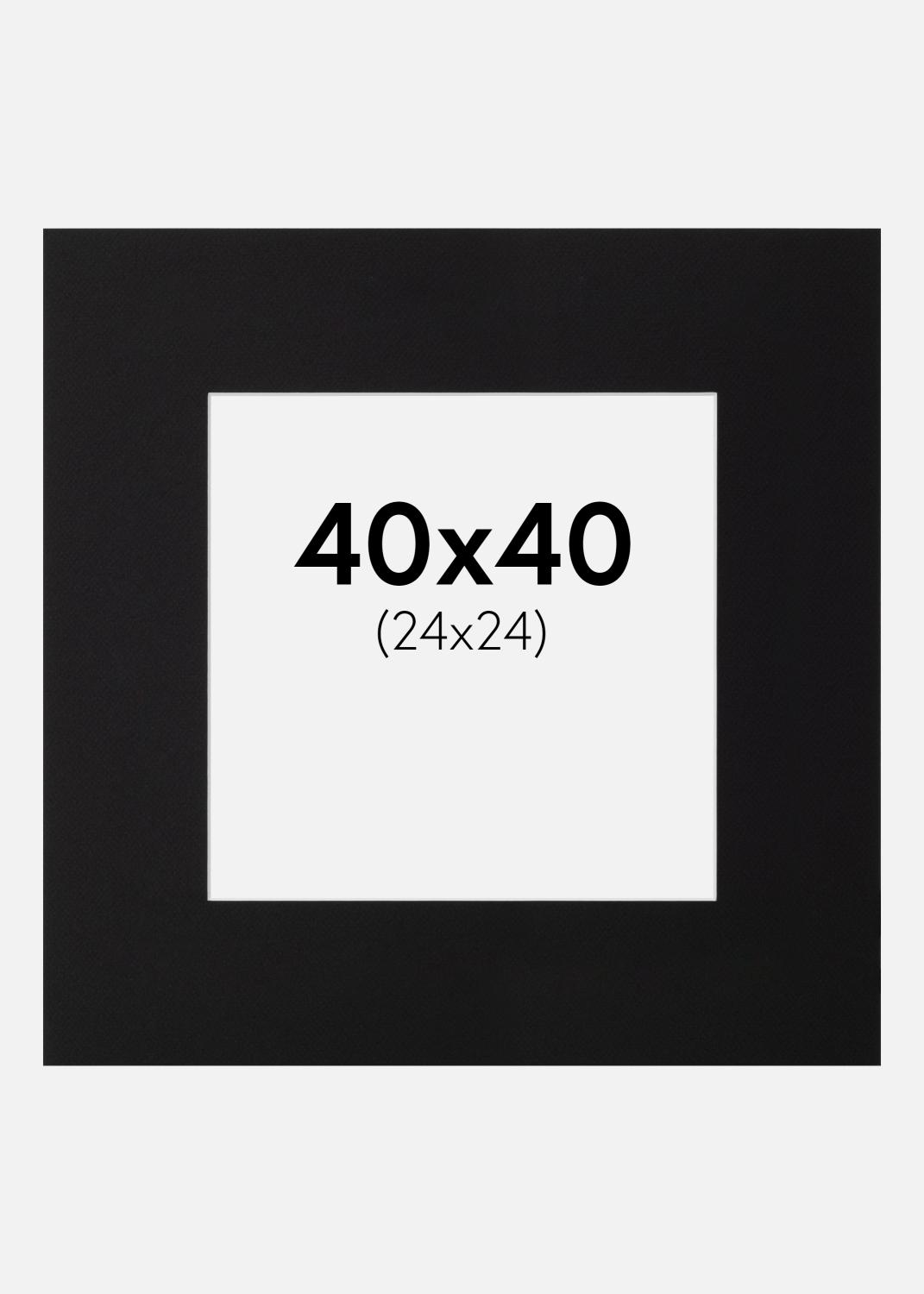 Product Image for Passepartout Canson Schwarz (weißer Kern) 40x40 cm (24x24)