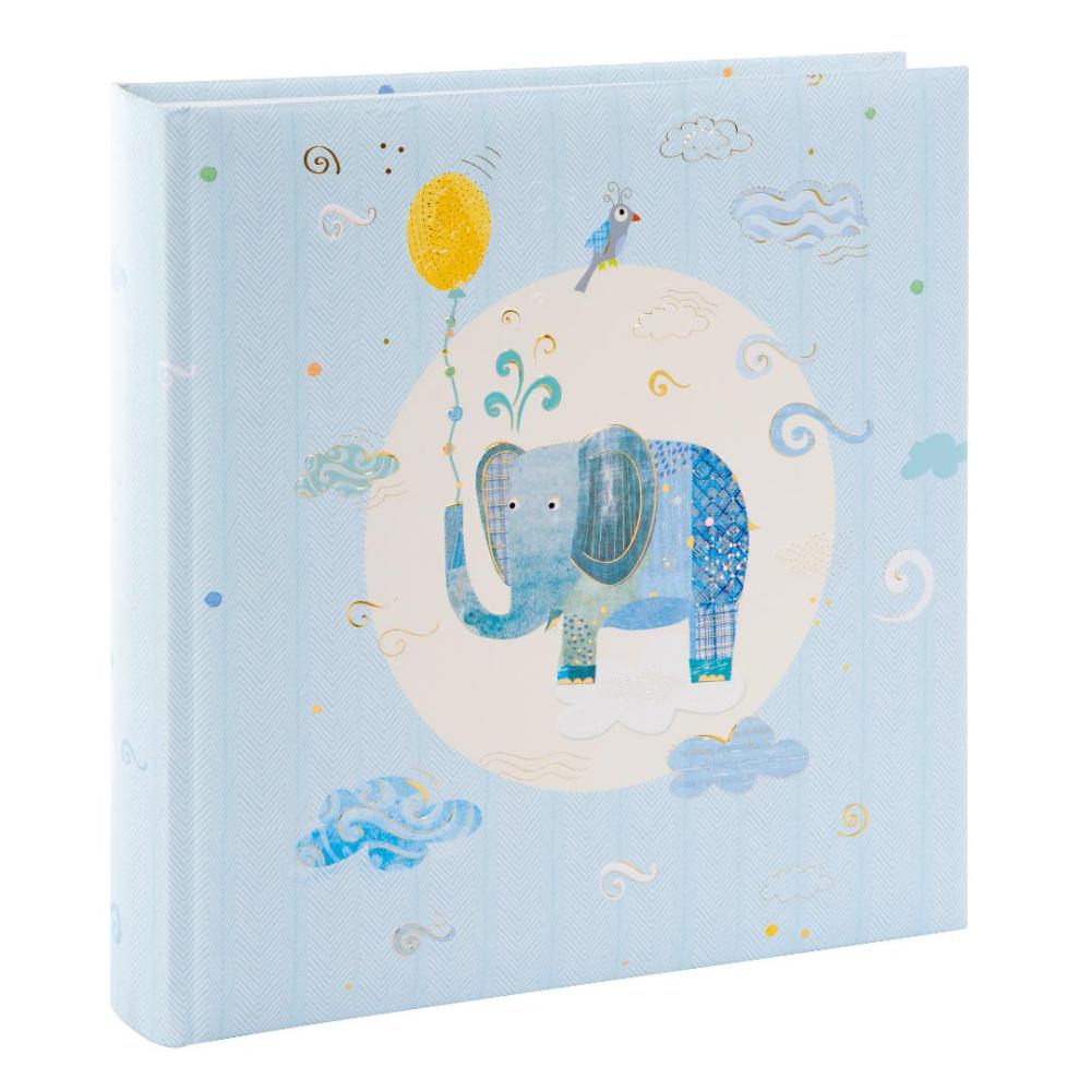 Blue Elephant Fotoalbum - 25x25 cm (60 weiße Seiten / 30 Blatt)