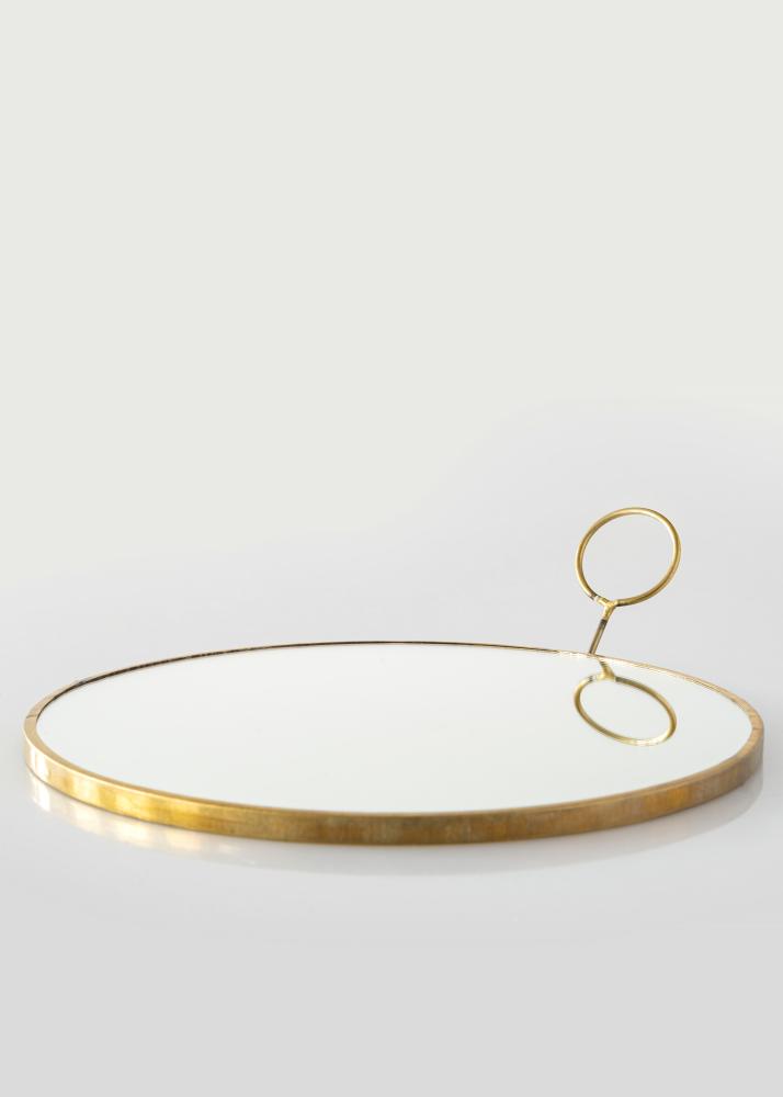 Spiegel House Doctor Loop Messing 22 cm Ø