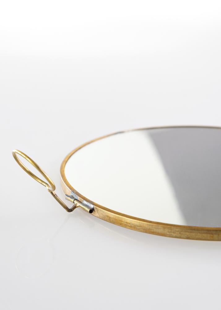 Spiegel House Doctor Loop Messing 22 cm Ø