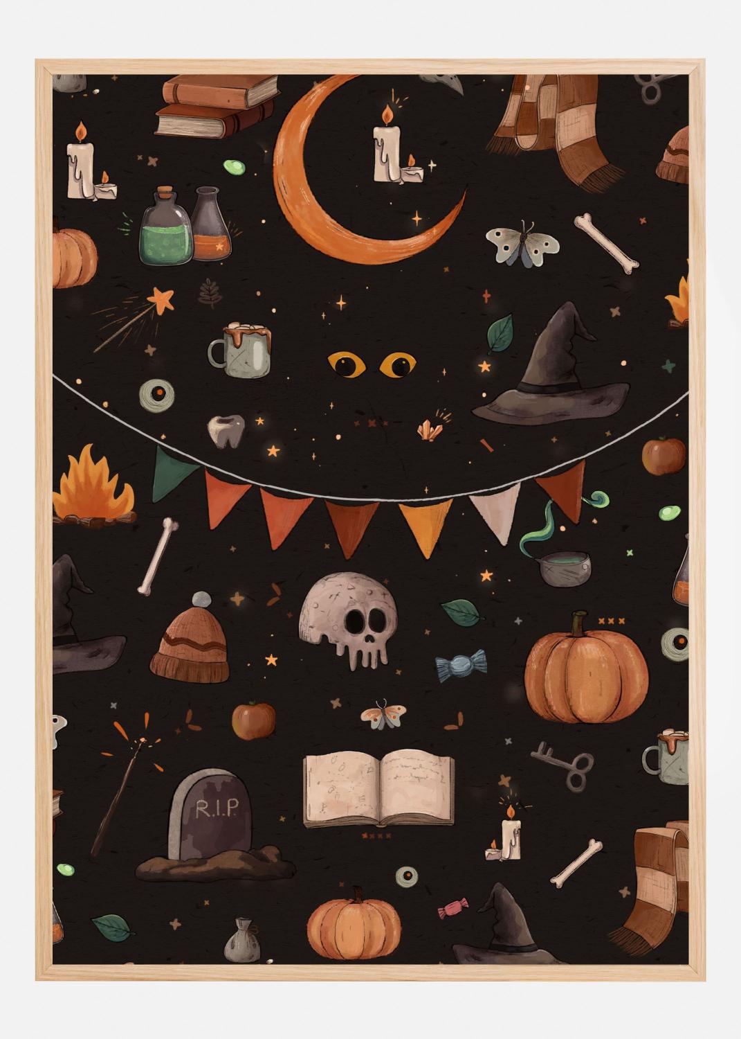 Product Image for Halloween Theme Poster (21x29.7 cm (A4))