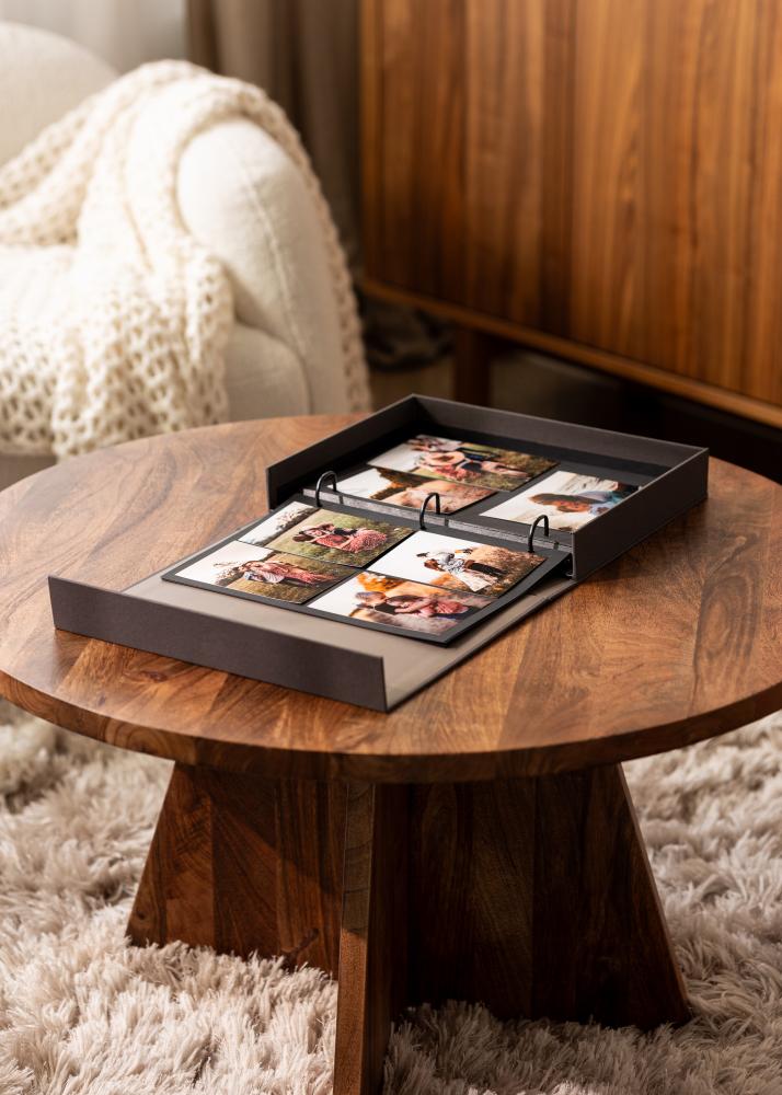 KAILA THE STORY OF US Black - Coffee Table Photo Album (60 Schwarze Seiten)