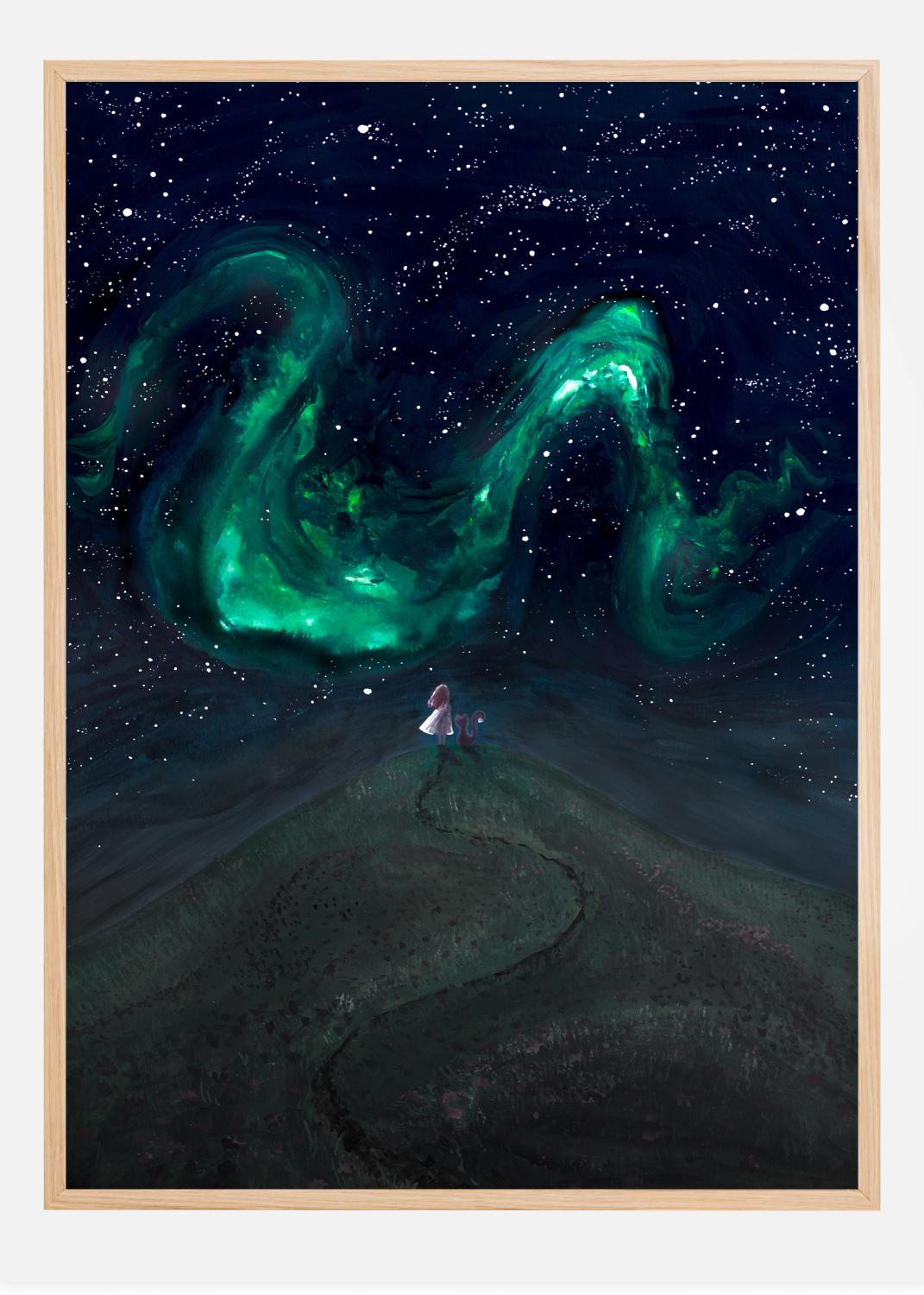 Product Image for Northern Lights Poster (21x29.7 cm (A4))