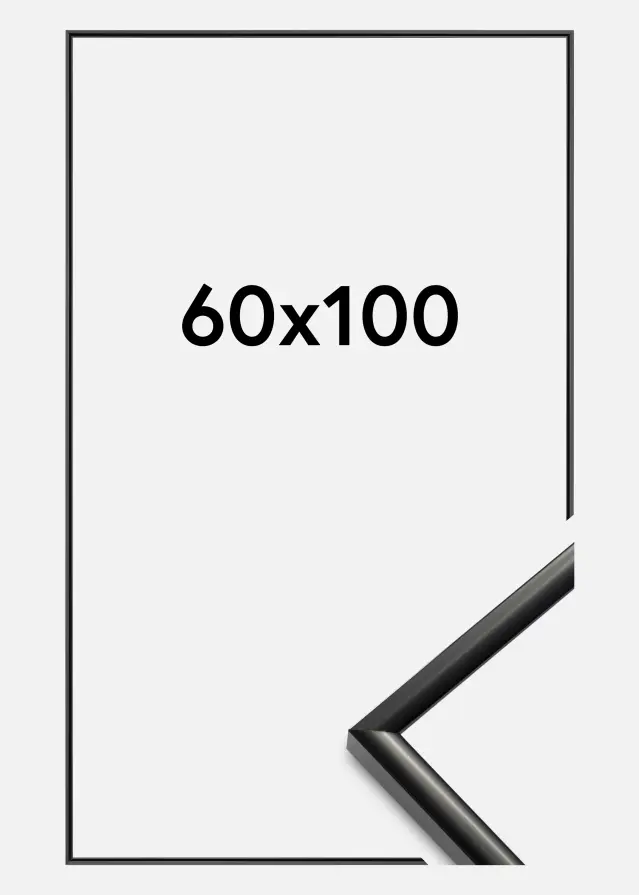 Rahmen New Lifestyle Acrylglas Schwarz 60x100 cm