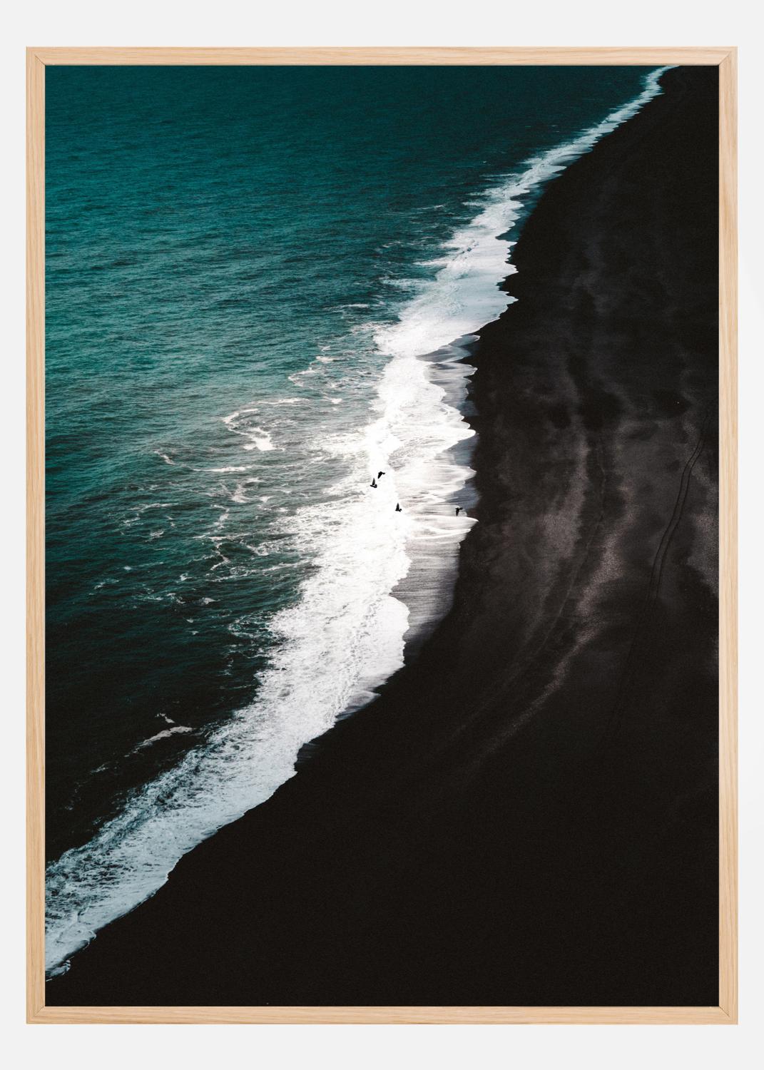 Product Image for Black Beach Poster (21x29.7 cm (A4))