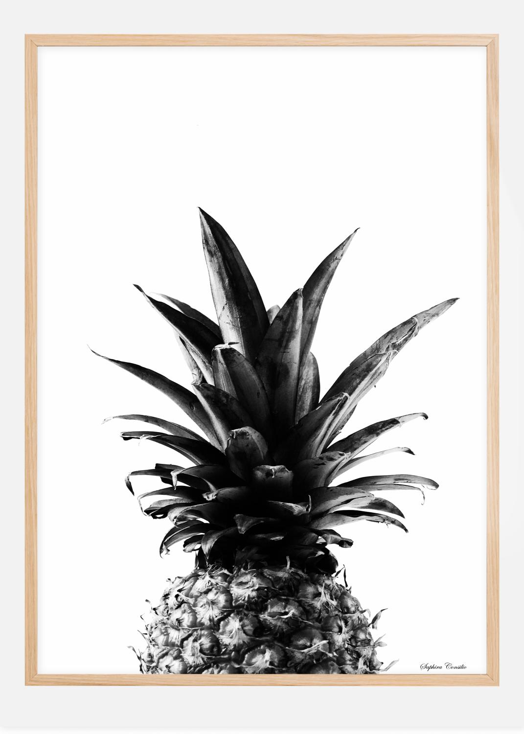 Product Image for Pineapple B&amp;W Poster (21x29.7 cm (A4))