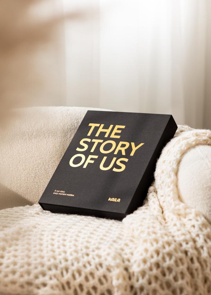 KAILA THE STORY OF US Black - Coffee Table Photo Album (60 Schwarze Seiten)