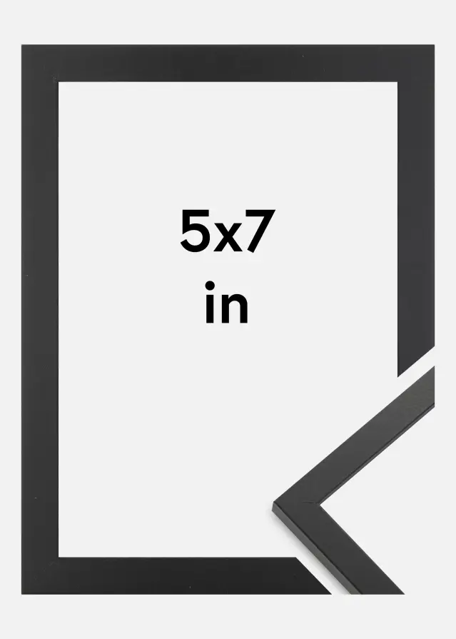 Rahmen Trendy Acrylglas Schwarz 5x7 inches (12,7x17,8 cm)
