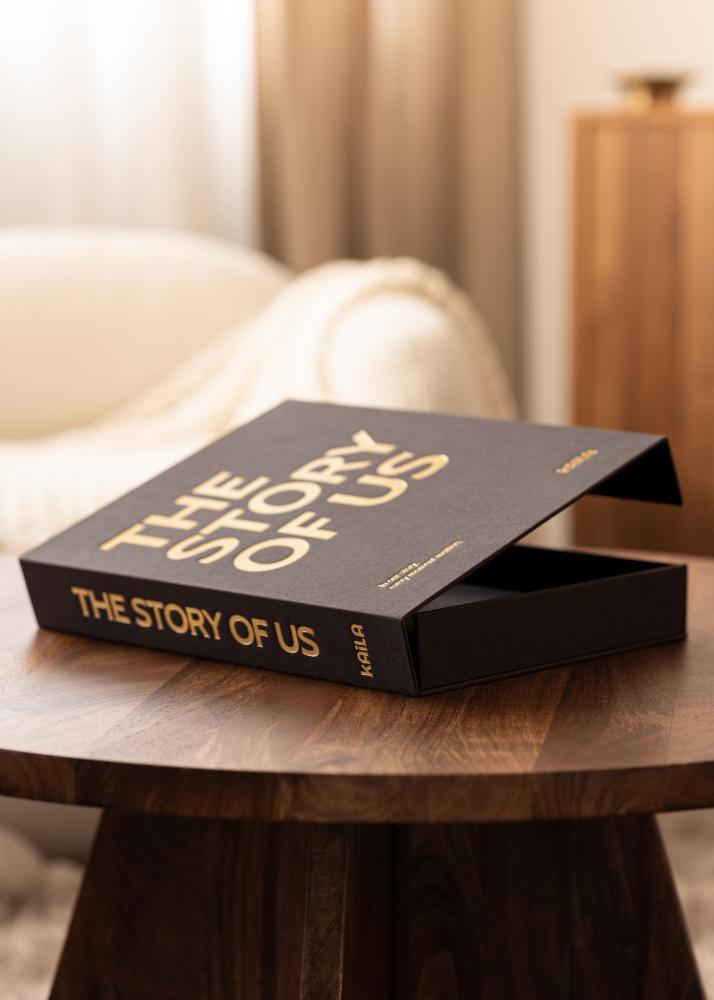 KAILA THE STORY OF US Black - Coffee Table Photo Album (60 Schwarze Seiten)