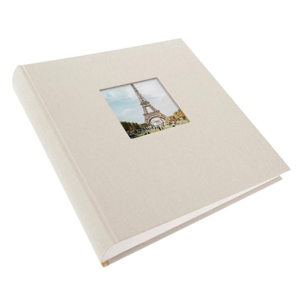 Bella Vista Fotoalbum Sand - 30x31 cm (100 weiße Seiten / 50 Blatt)