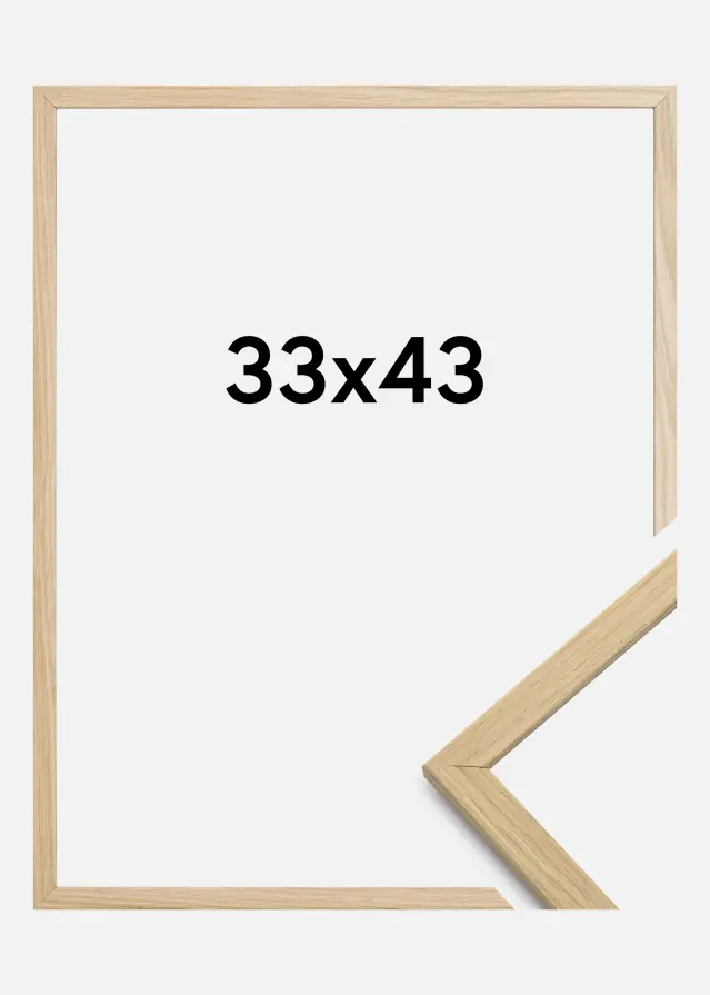 Rahmen Edsbyn Acrylglas Eiche 33x43 cm