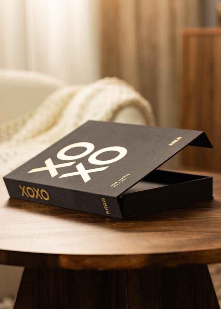 KAILA XOXO Black - Coffee Table Photo Album (60 Schwarze Seiten)