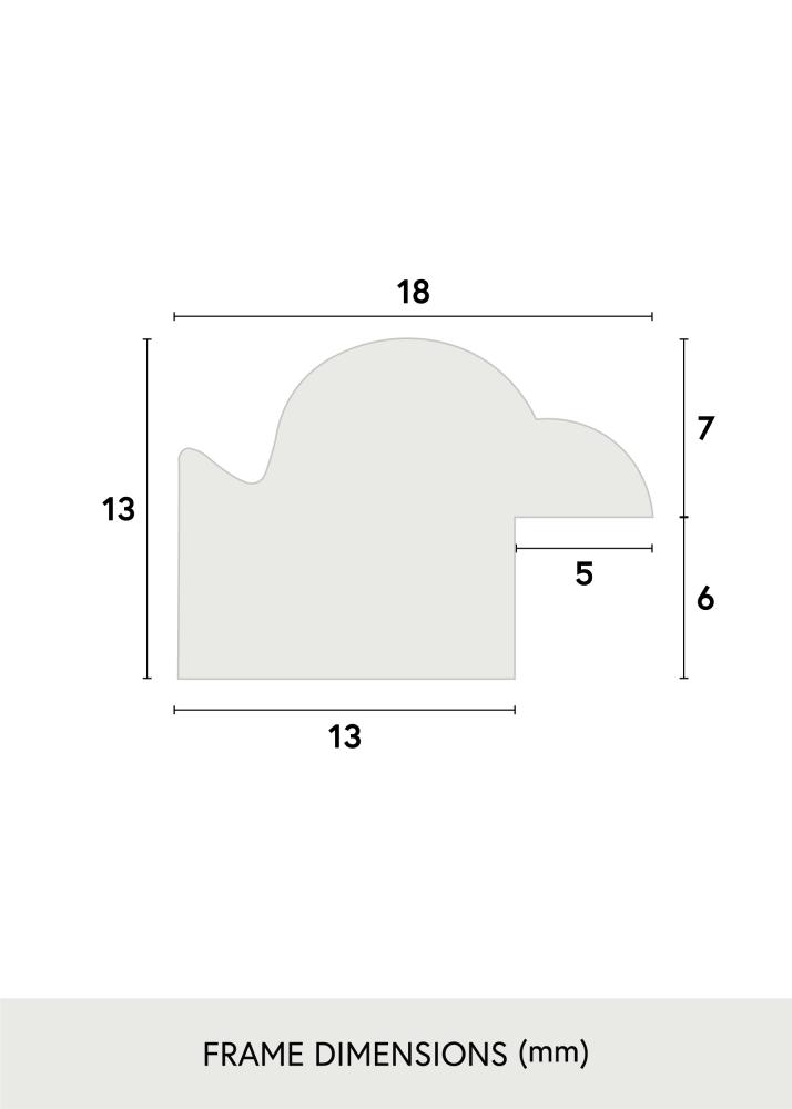 Rahmen Line Schwarz 30x30 cm