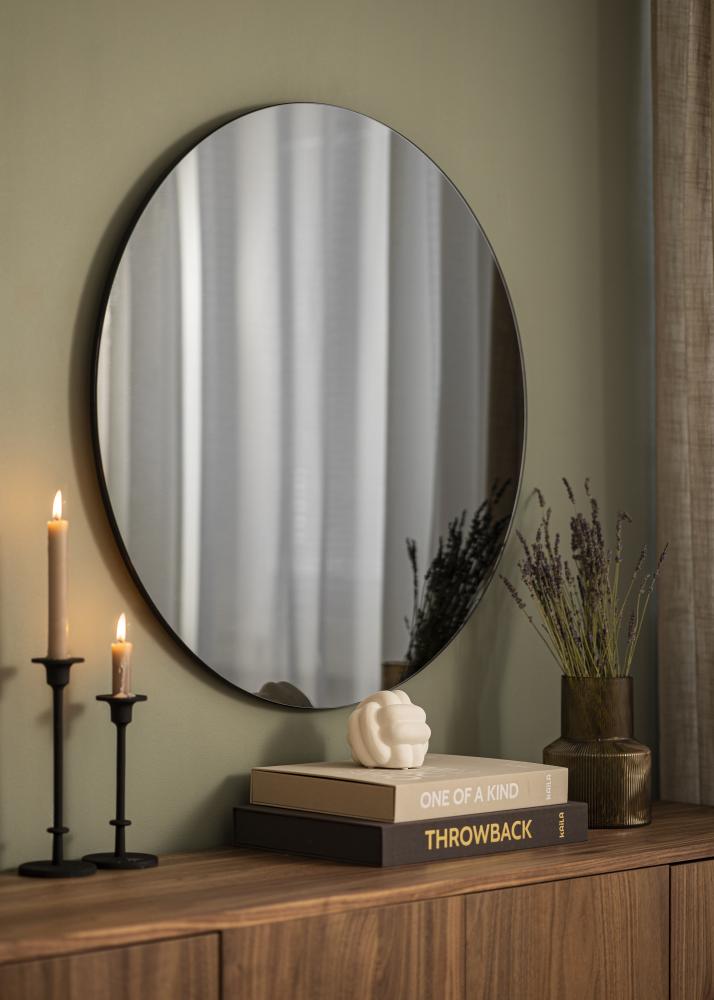 Spiegel House Doctor Walls Grau 80 cm Ø