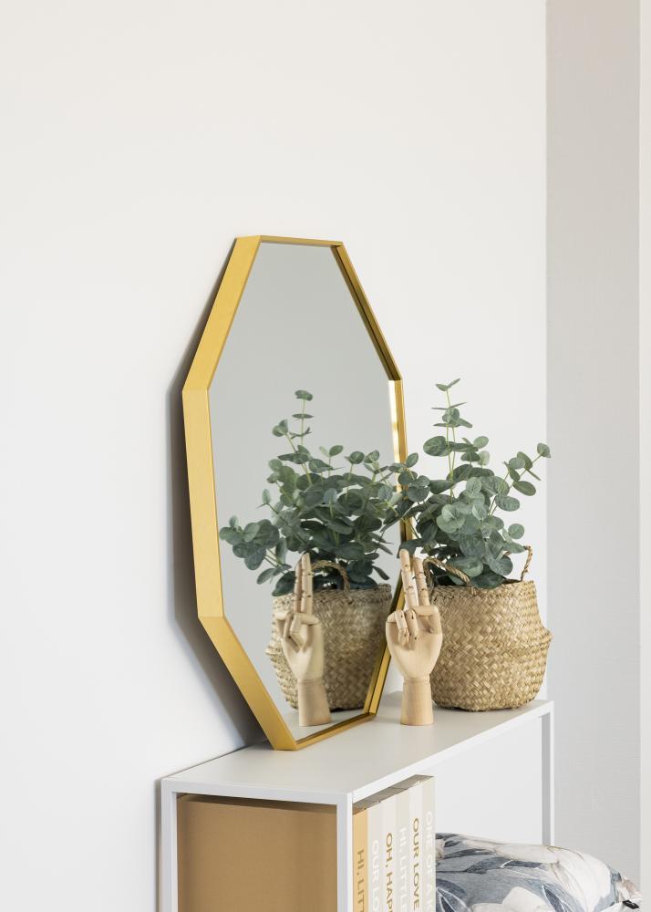 KAILA Spiegel Octagon Gold 70 cm Ø