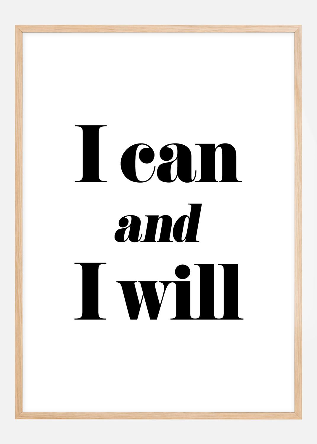 Product Image for I can and I will Poster (21x29.7 cm (A4))