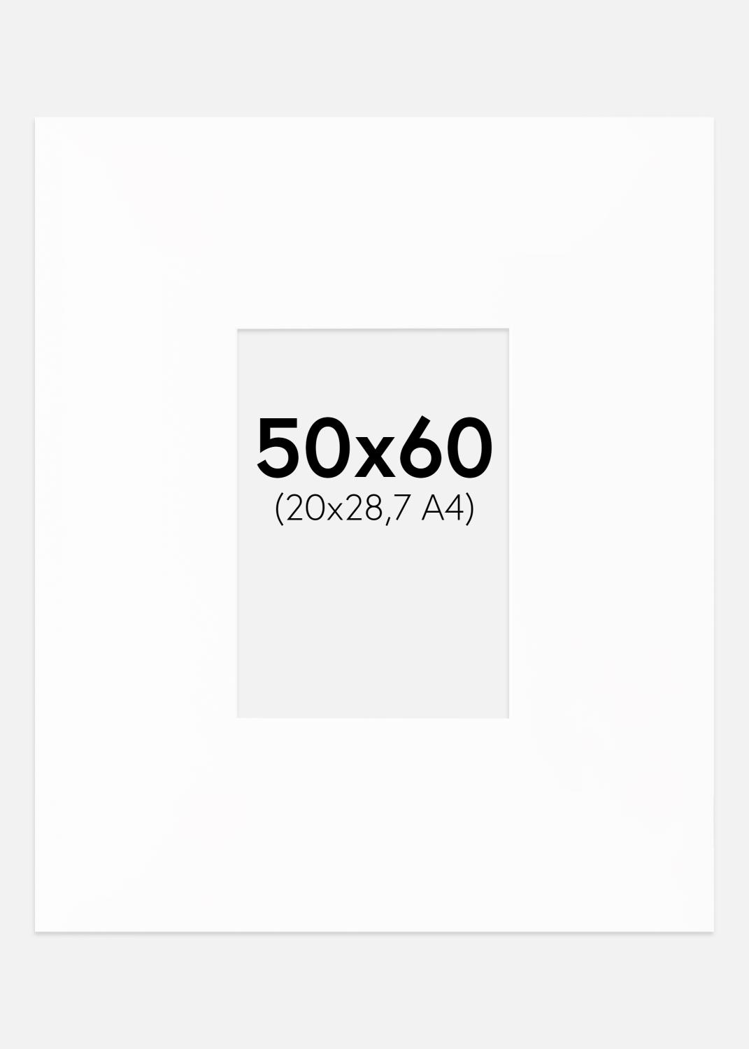 Product Image for Passepartout XXL Standard Weiß (weißer Kern) 50x60 cm (20x28,7 - A4)
