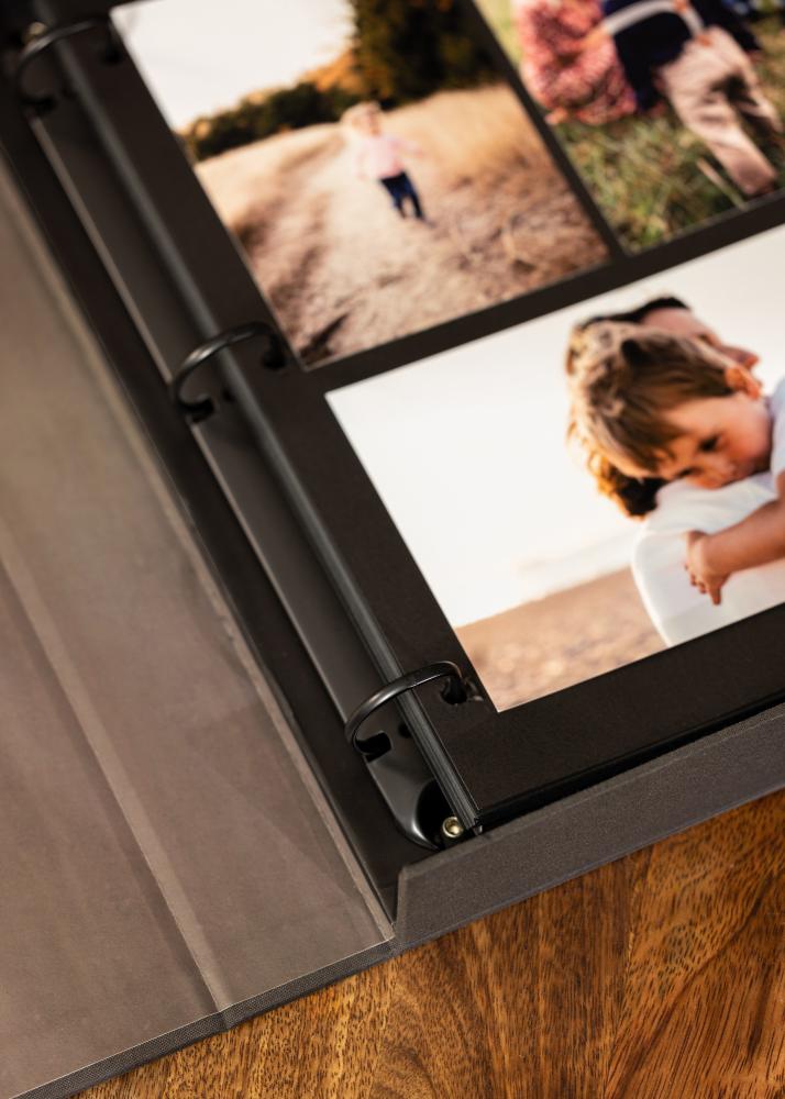 KAILA OUR LOVE STORY Black - Coffee Table Photo Album (60 Schwarze Seiten)