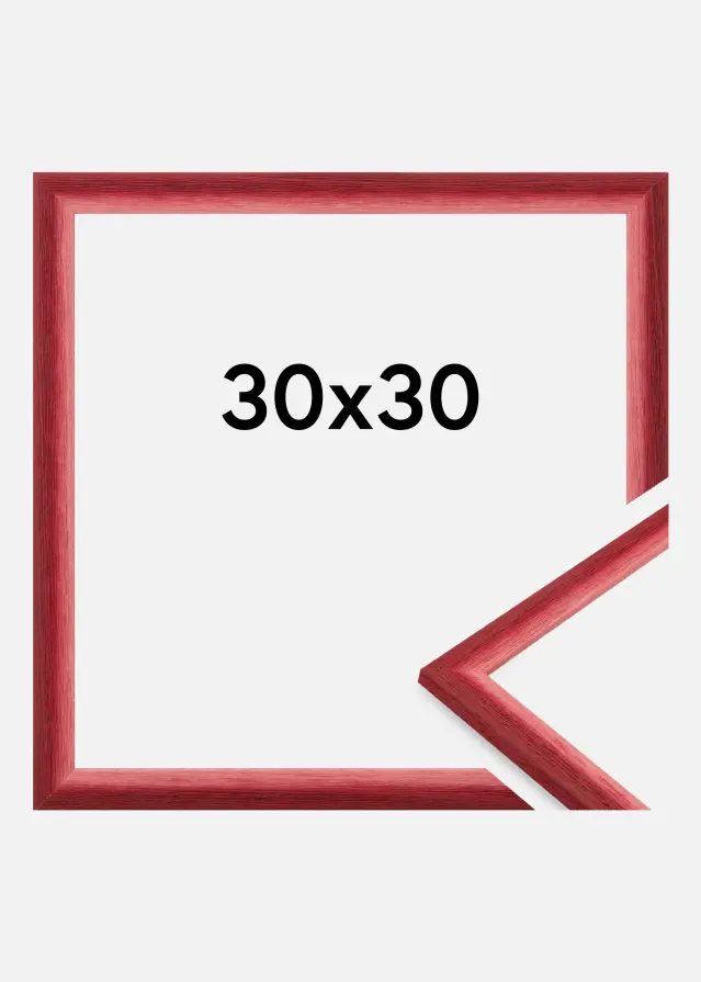 Rahmen Cornwall Acrylglas Dunkelrot 30x30 cm