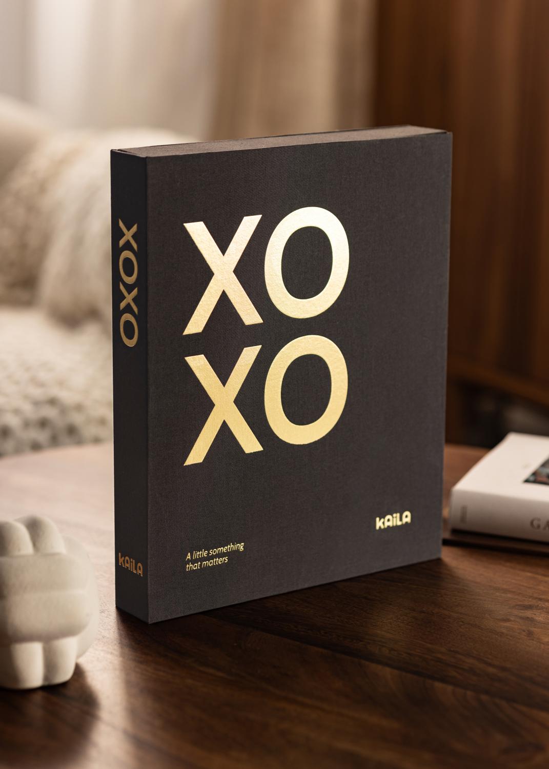 Product Image for KAILA XOXO Black - Coffee Table Photo Album (60 Schwarze Seiten)