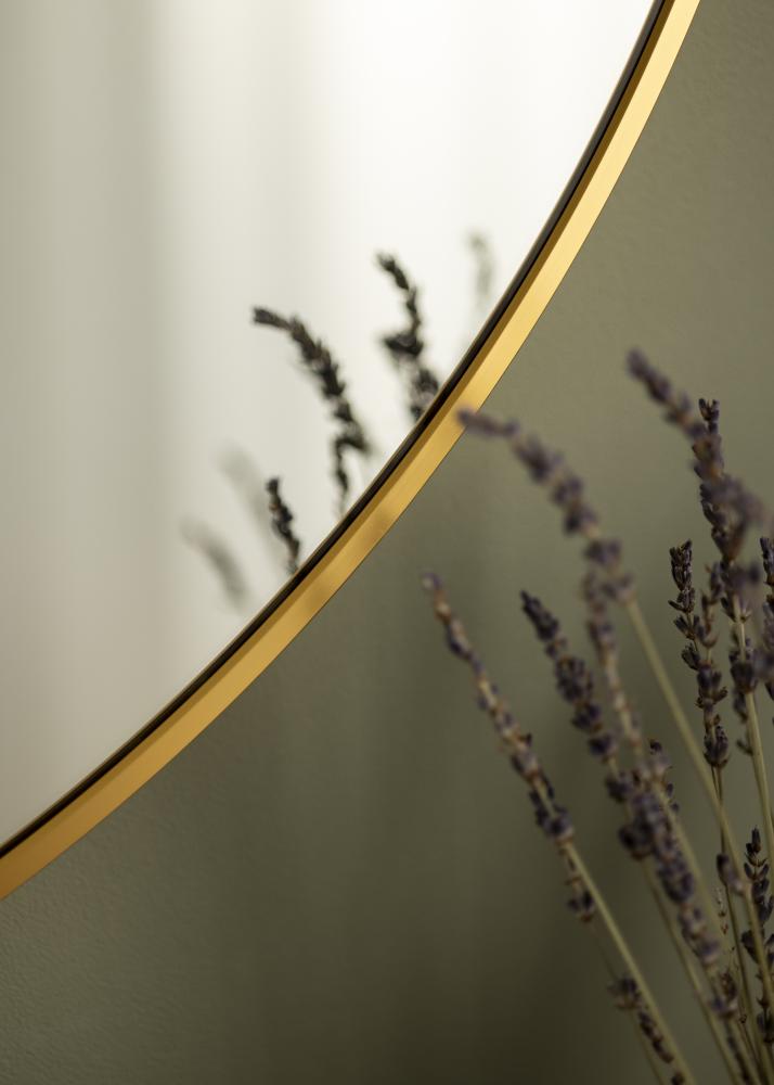 KAILA Round Mirror - Edge Gold 90 cm Ø