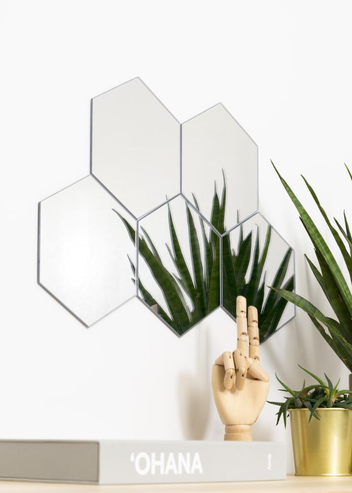 KAILA Spiegel Hexagon 18x21 cm - 5er-Pack