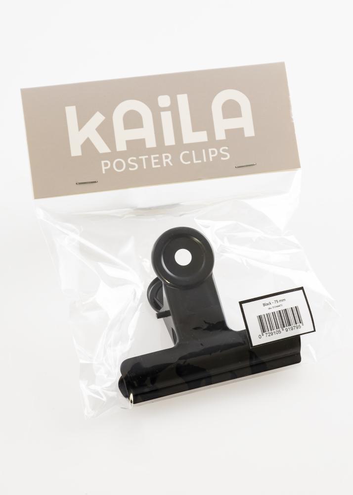 KAILA Poster Clip Black - 75 mm