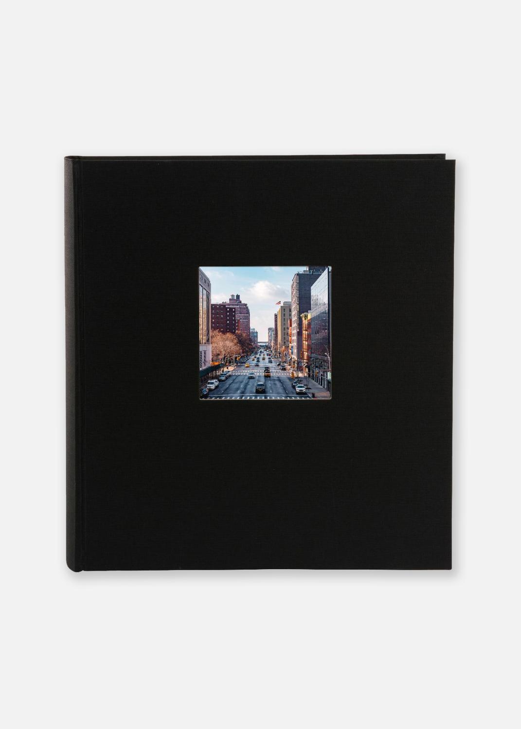 Product Image for Bella Vista Fotoalbum Schwarz - 30x31 cm (100 weiße Seiten / 50 Blatt)