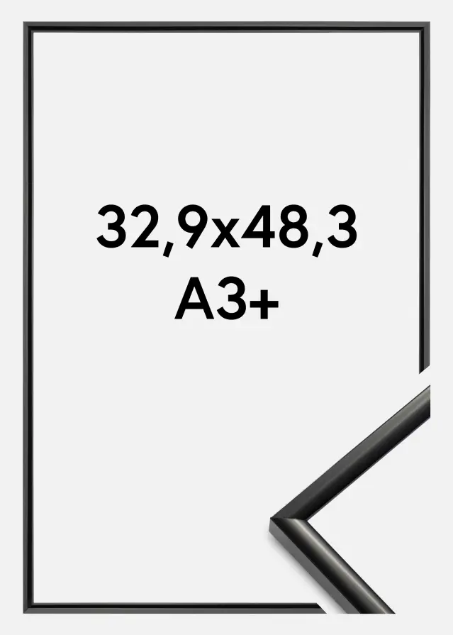 Rahmen New Lifestyle Schwarz 32,9x48,3 cm (A3+)