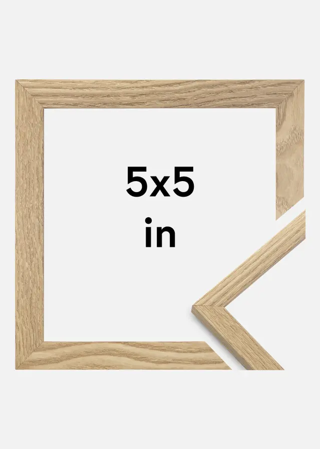 Rahmen Trendy Acrylglas Eiche 5x5 inches (12,7x12,7 cm)