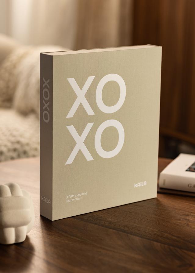 KAILA XOXO Greige - Coffee Table Photo Album (60 Schwarze Seiten)