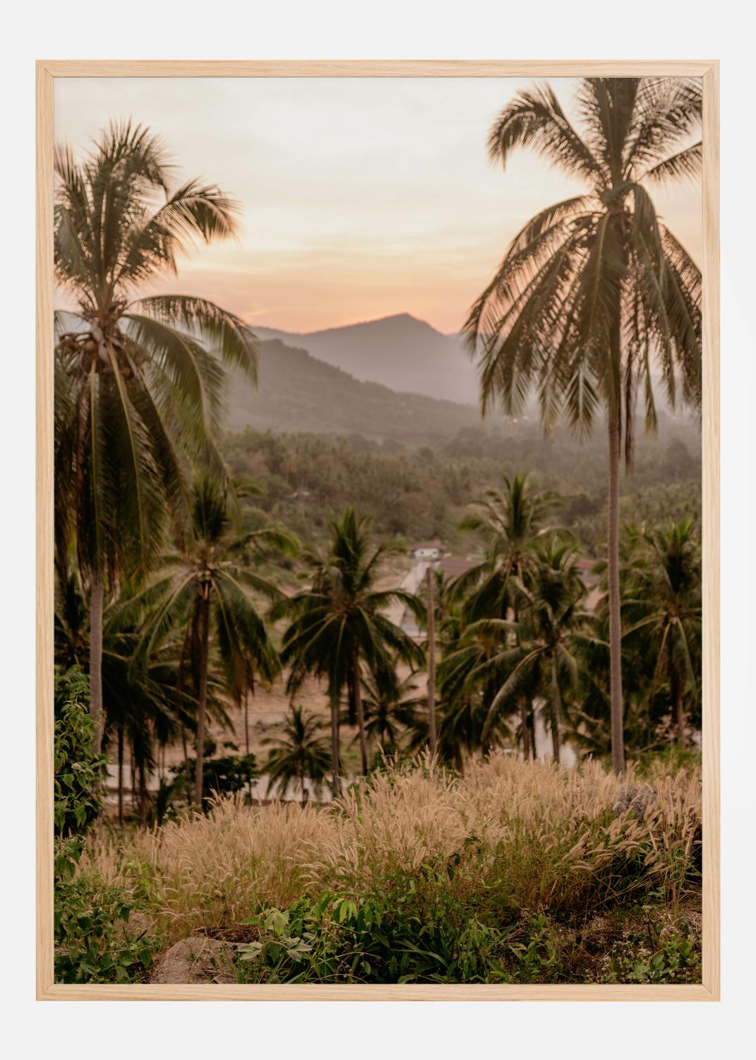 Product Image for Palm Trees On Mountain Poster (30x40 cm)