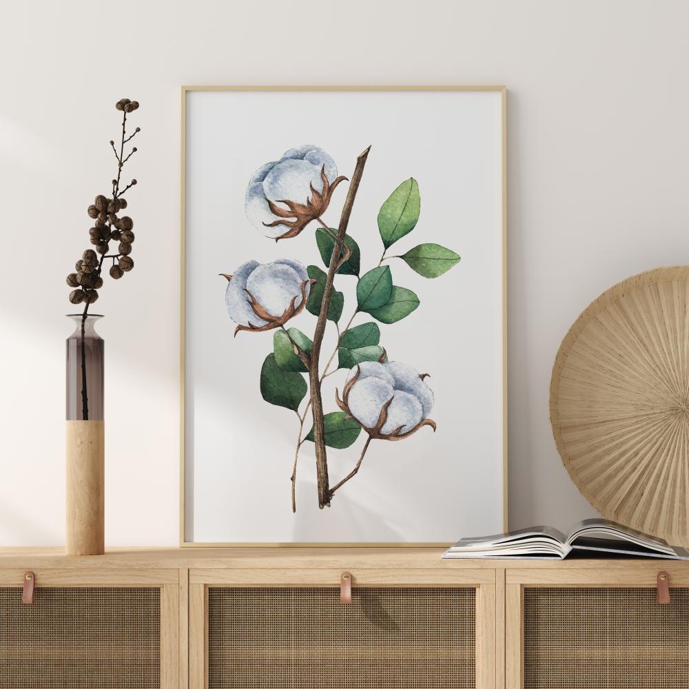 Cotton Flower Poster