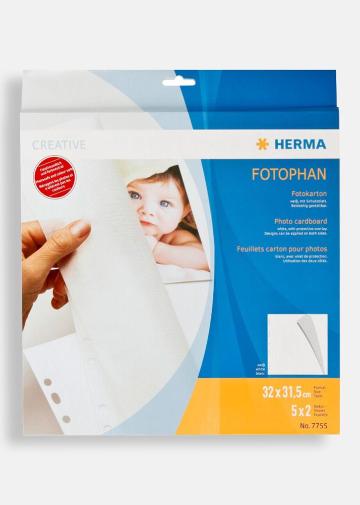 Herma Albumblätter 32x31,5 cm - 5 Blatt