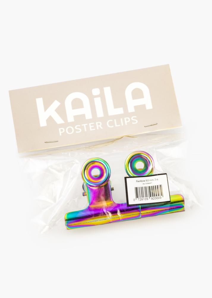 KAILA Poster Clip Rainbow 50 mm - 2-p