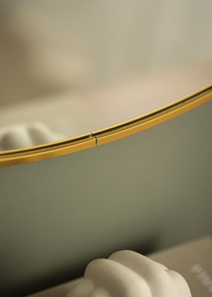 KAILA Round Mirror - Edge Gold 90 cm Ø