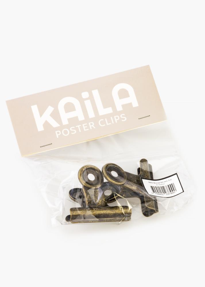 KAILA Poster Clip Retro Bronze 50 mm - 2-p