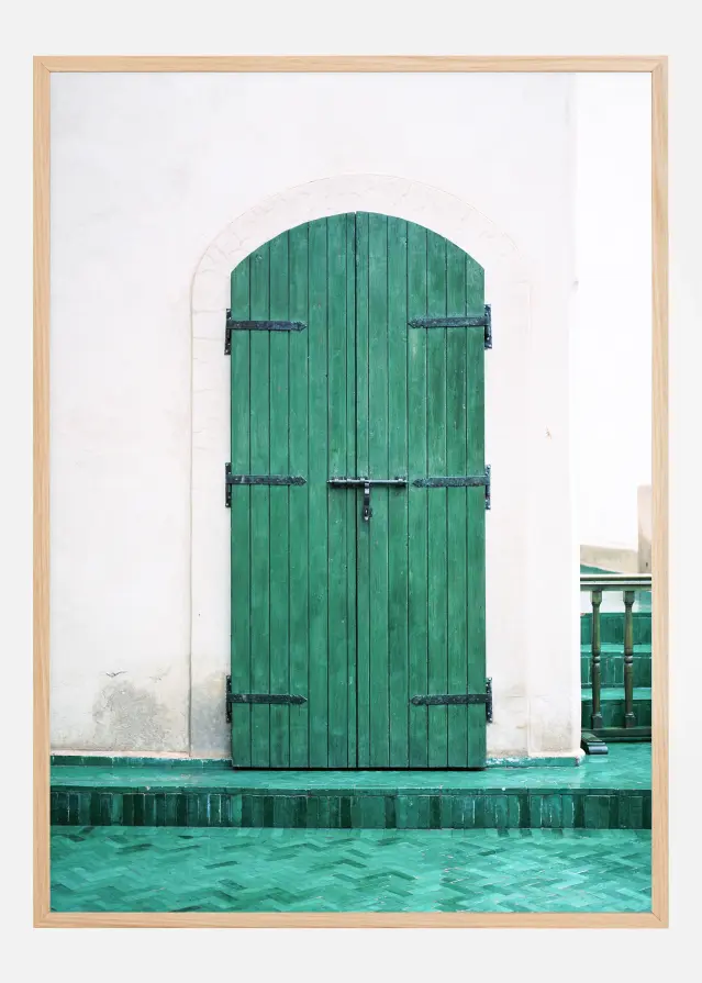 Marrakesh Green Door Poster