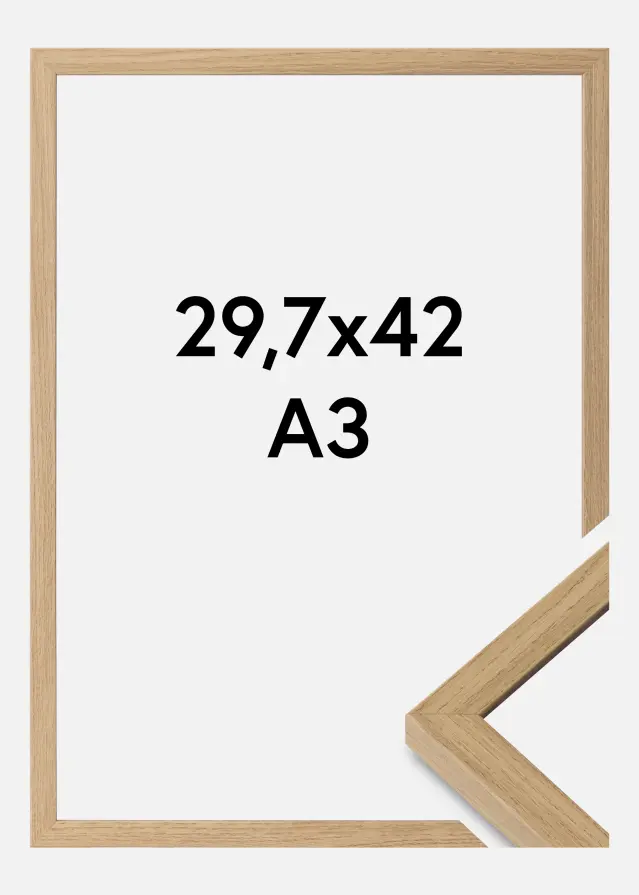 Rahmen Ares Acrylglas Natural Oak 29,7x42 cm (A3)