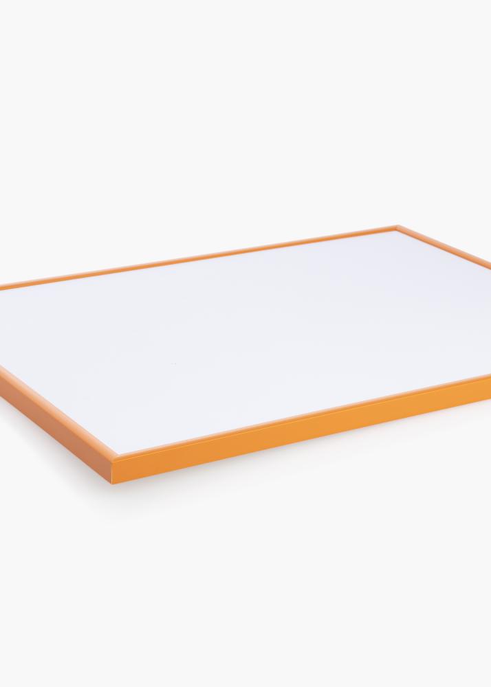 Rahmen New Lifestyle Helles Orange 70x100 cm - Passepartout Weiß 60x90 cm