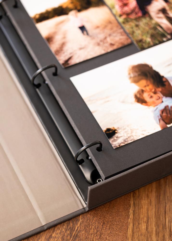 KAILA FAMILY Black - Coffee Table Photo Album (60 Schwarze Seiten)