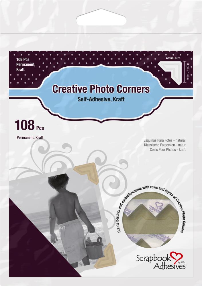 3L Creative Photo Corners Braun - 108 St.