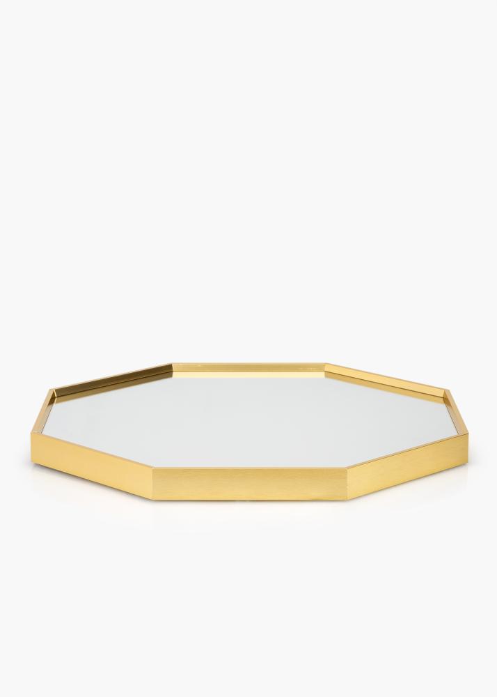 KAILA Spiegel Octagon Gold 50 cm Ø