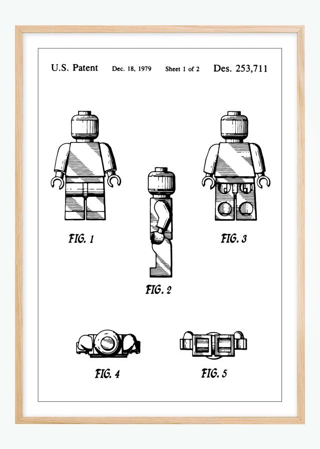 Patentzeichnung - Lego I Poster