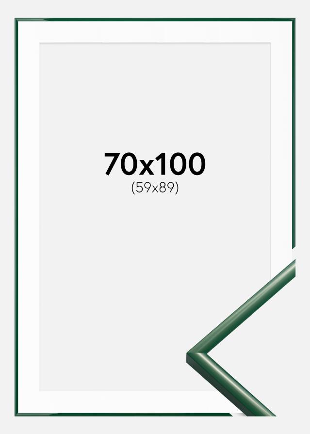 Rahmen New Lifestyle Moss Green 70x100 cm - Passepartout Weiß 60x90 cm